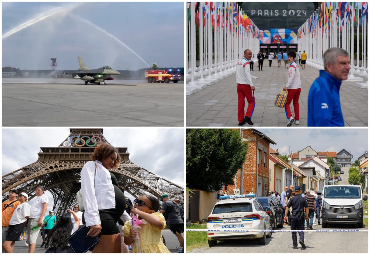 Top foto dňa (22. júl 2024): Stíhačky F-16 na Slovensku, prípravy na LOH v Paríži aj streľba v Chorvátsku