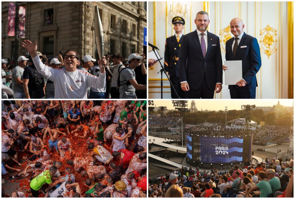 Top foto dňa (28. august 2024): Paradajková bitka La Tomatina, otvárací ceremoniál paralympiády v Paríži aj vymenovanie profesorov